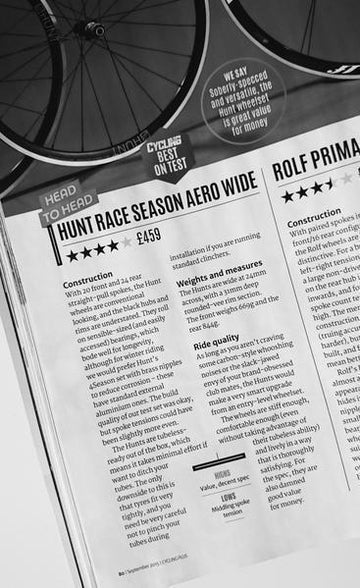 Cycling Plus Best On Test Head To Head Winner - HUNT Race Aero Wide Wheelset