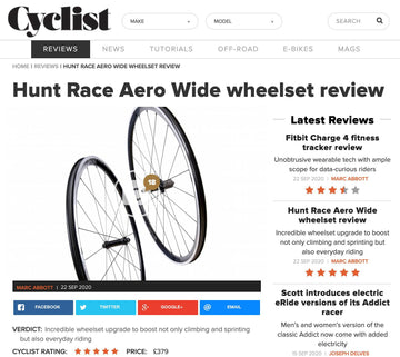 Cyclist 5/5 Review - HUNT Race Aero Wide Wheelset