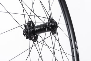 <h1>Front Hub</h1><i>We have gone all out on the front hub and beefed it up over our XCWide and TrailWide wheelsets. Featuring an oversized shell to accommodate larger and extremely durable bearings and 7075-T6 series alloy axles to increase stiffness. These hubs have been selected based on their ability to perform on the most aggressive trails.</i>