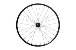 <h1>Rims</h1><i>Strong and light 6066-T6 (+34% tensile strength vs 6061-T6) heat-treated rim features an asymmetric shape which is inverted from front to rear to provide balanced higher spoke tensions meaning your spokes stay tight for longer. The profile is disc-specific, allowing higher-strength to weight as no reinforcement is required for a braking surface. The extra wide rim at 29mm (25mm int) creates a great tyre profile with wider 35c+ tyres, giving excellent grip and lower rolling resistance.</i>