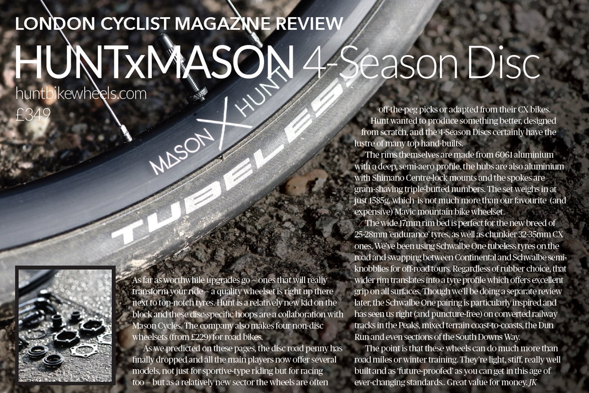 <h1>London Cyclist Mason x Hunt 4Season Disc Review</h1>